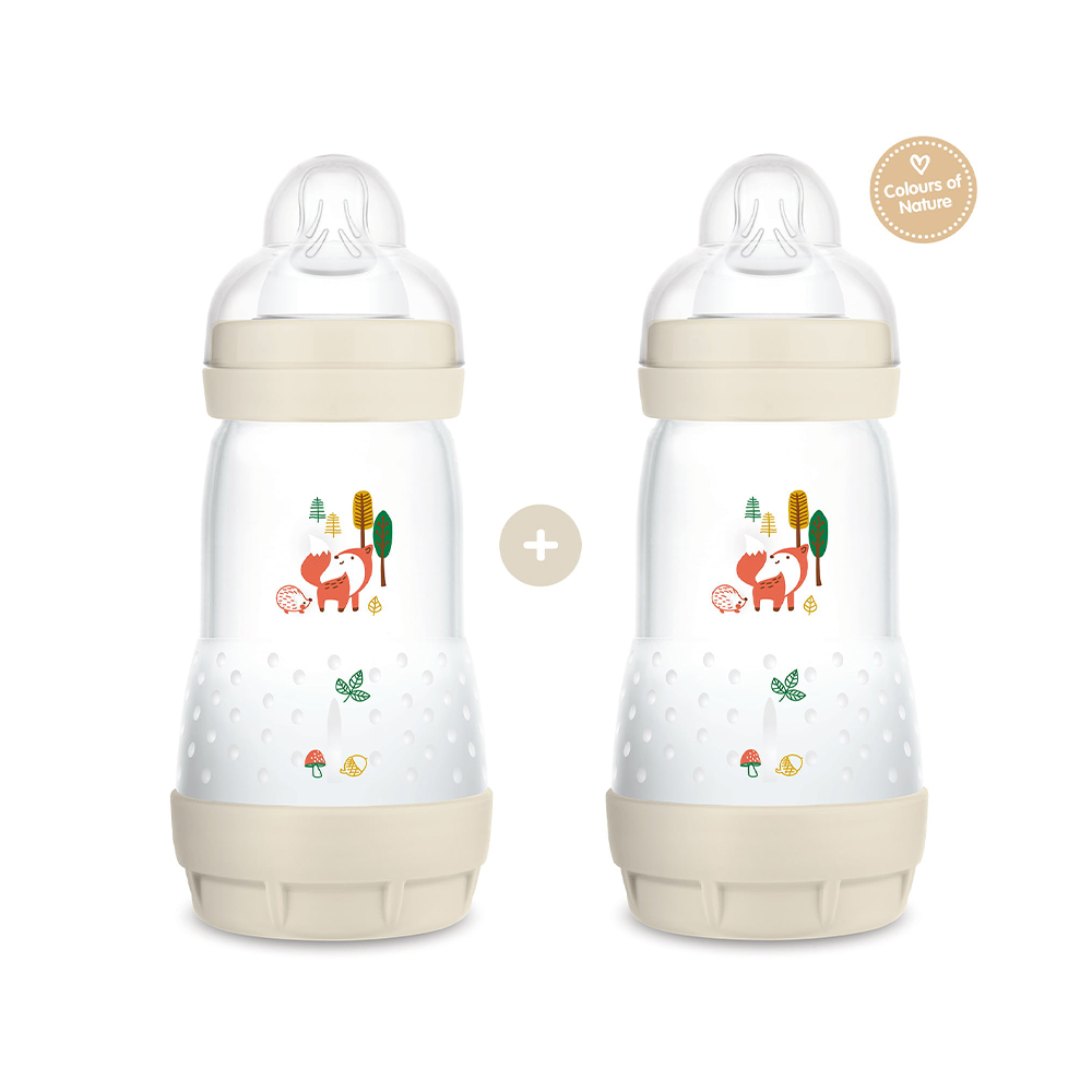 MAM - PROMO PACK 2 ΤΕΜΑΧΙΑ EASY START ANTI-COLIC Πλαστικό Μπιμπερό με μεγάλο άνοιγμα ΘΣ 2m+ (unisex) - 260ml